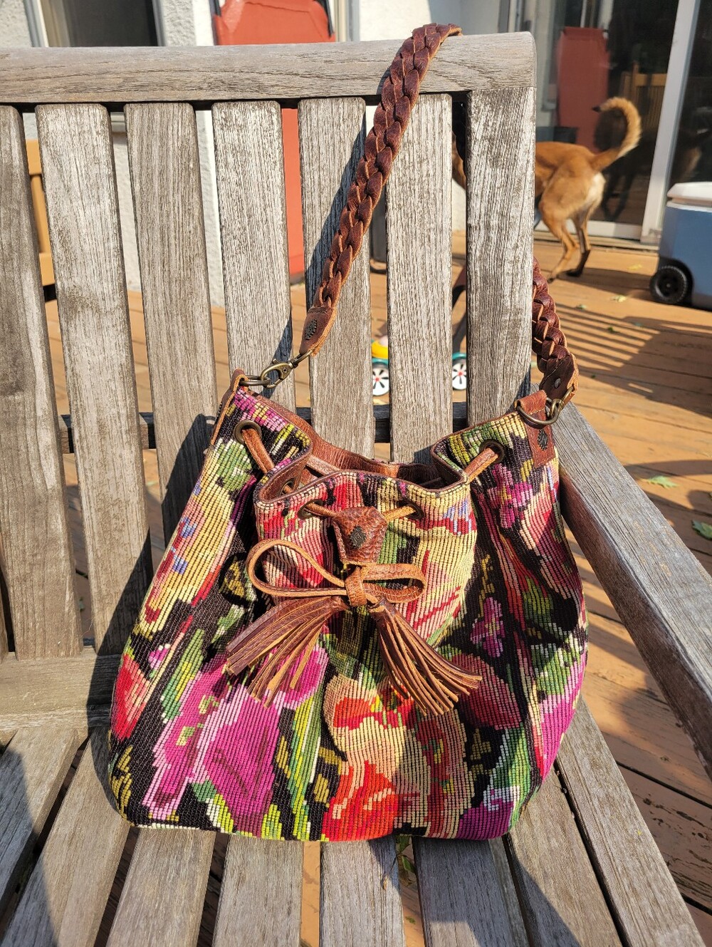 Nena Floral Huipil Bucket
